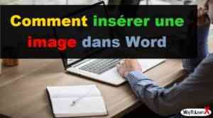 Comment insérer une image dans Word WayToLearnX