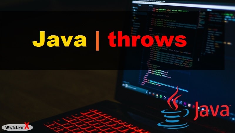 Java Throws WayToLearnX