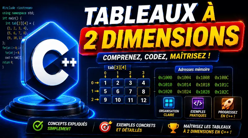 programmation-en-c-les-tableaux-a-deux-dimensions