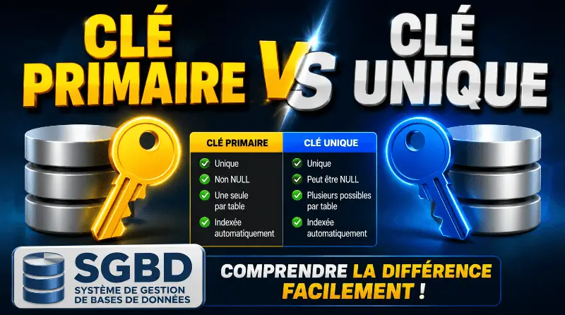 difference-entre-cle-primaire-et-cle-unique