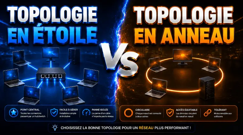 difference-entre-la-topologie-en-etoile-et-en-anneau