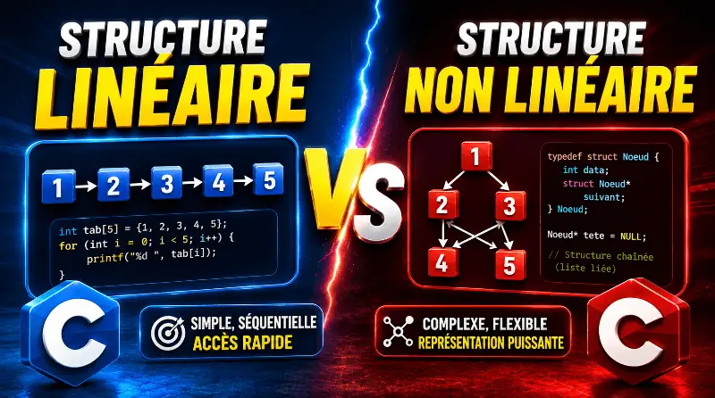 difference-entre-structure-de-donnees-lineaire-et-non-lineaire
