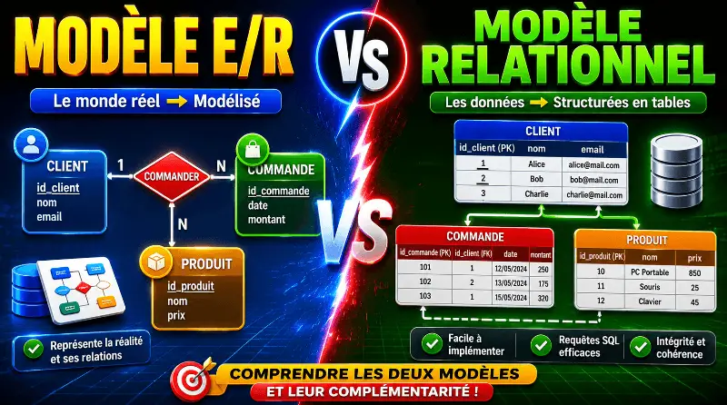 difference-entre-modele-e-r-et-modele-relationnel