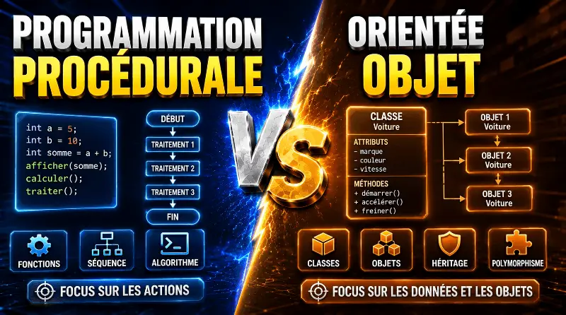 difference-entre-programmation-procedurale-et-orientee-objet