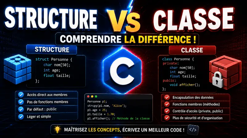 difference-entre-structure-et-classe