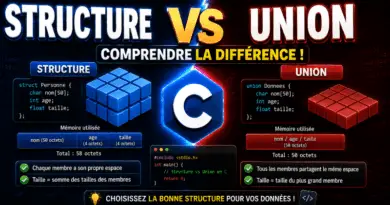 difference-entre-structure-et-union-en-c
