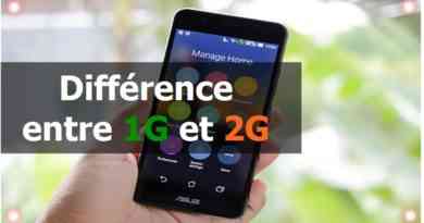 Différence entre 1G et 2G