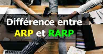 Différence entre ARP et RARP