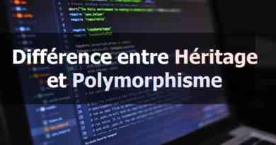 Différence entre Héritage et Polymorphisme
