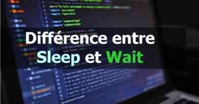 Différence entre Sleep et Wait