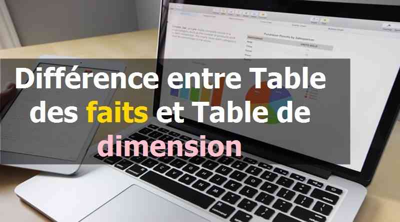 Différence entre Table des faits et Table de dimension