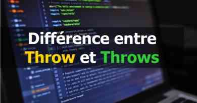 Différence entre Throw et Throws