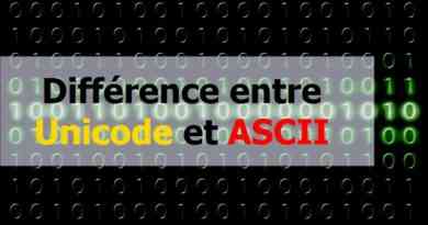 Différence entre Unicode et ASCII
