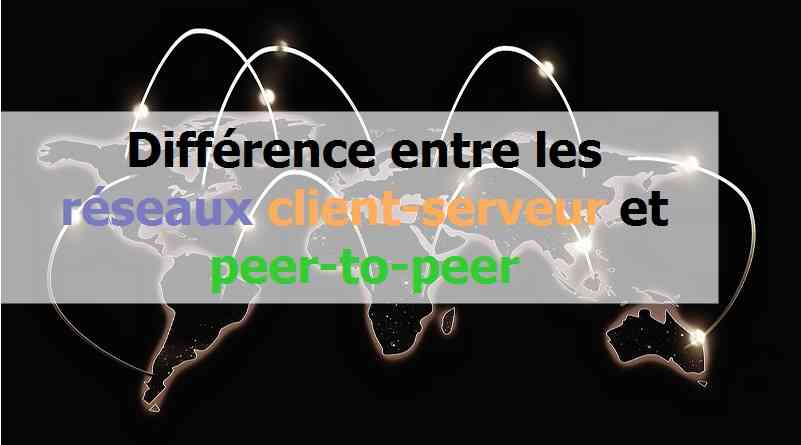 Différence entre les réseaux client-serveur et peer-to-peer
