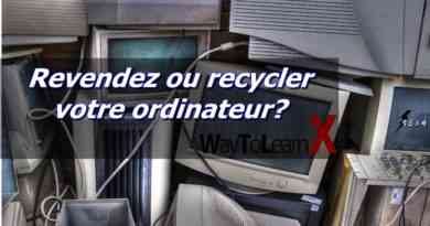 Revendez ou recycler votre ordinateur?