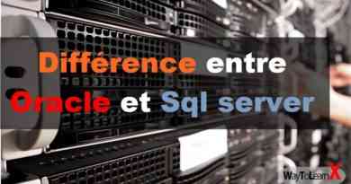 Différence entre Oracle et Sql server