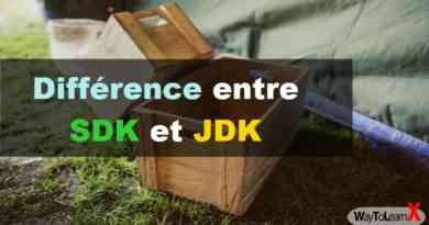 Différence entre SDK et JDK