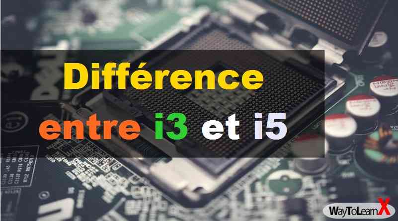Différence entre i3 et i5