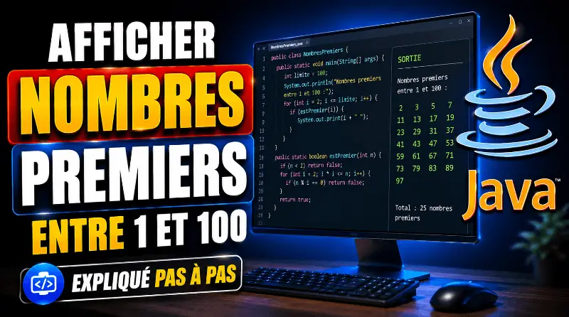 afficher-les-nombres-premiers-compris-entre-1-et-100-en-java