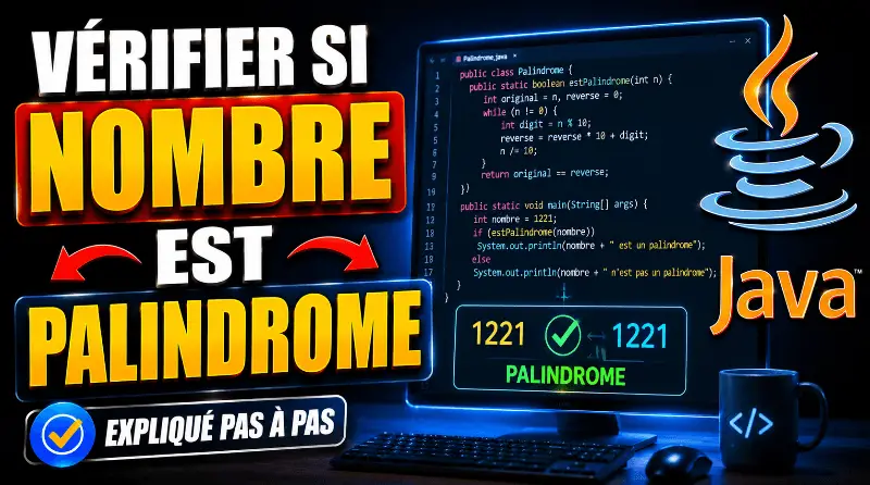 verifier-si-un-nombre-est-un-palindrome-en-java