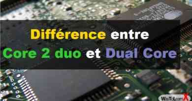 Différence entre Core 2 duo et Dual Core