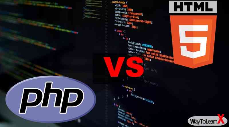 Différence entre PHP et HTML