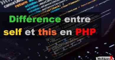 Différence entre self et this en PHP
