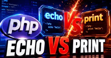 difference-entre-echo-et-print-en-php