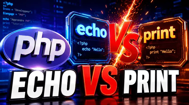 difference-entre-echo-et-print-en-php
