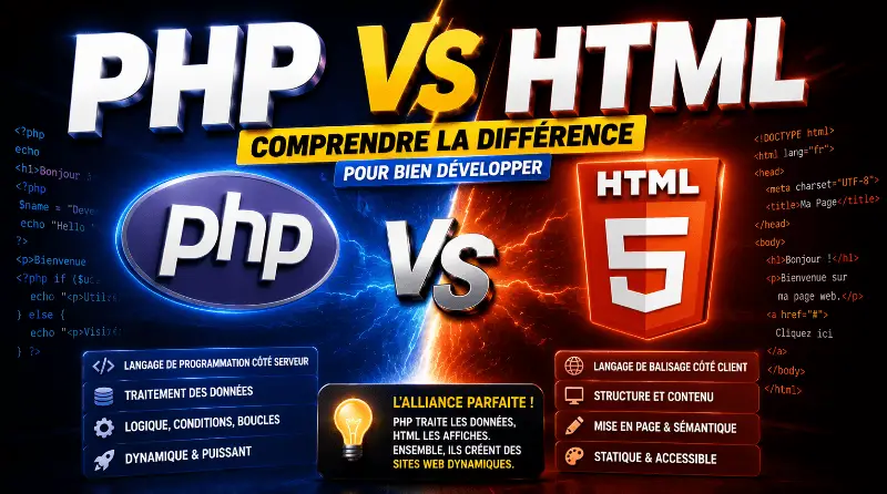 difference-entre-php-et-html