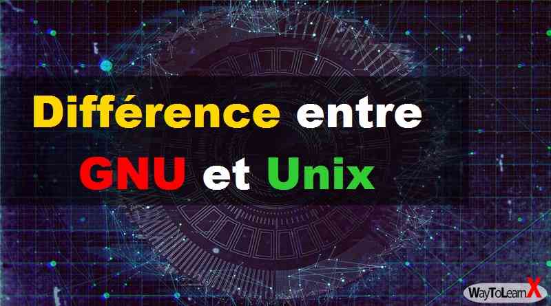 Différence entre GNU et Unix - WayToLearnX