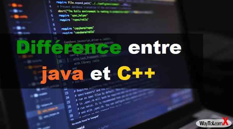 Différence entre java et C++ - WayToLearnX