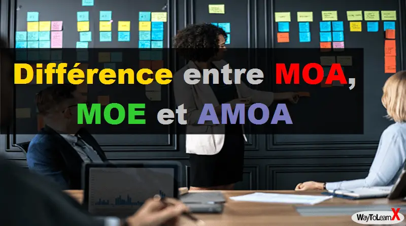 Différence entre MOA, MOE et AMOA
