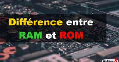 Différence entre RAM et ROM