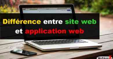 Différence entre site web et application web
