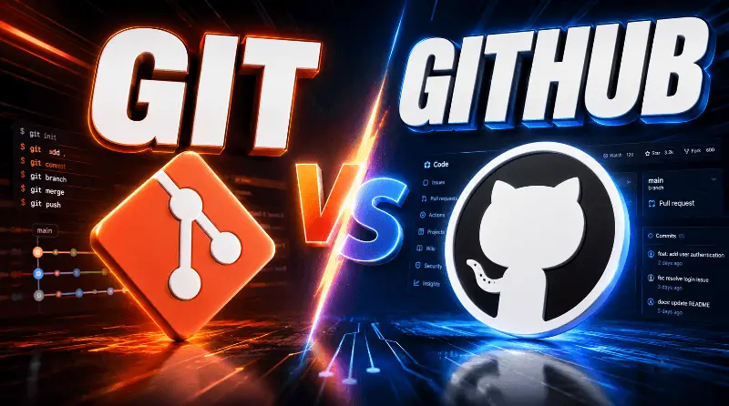 difference-entre-git-et-github