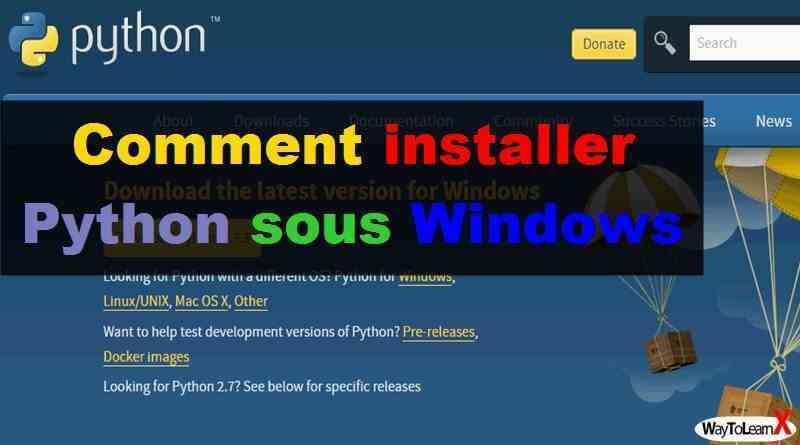 Comment installer Python sous Windows