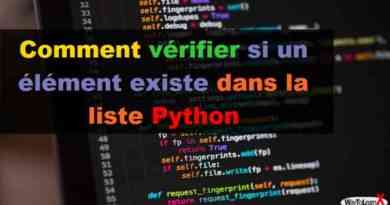 Comment vérifier si un élément existe dans la liste Python