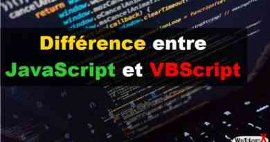 Différence entre JavaScript et VBScript