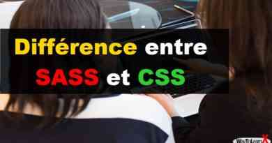 Différence entre SASS et CSS