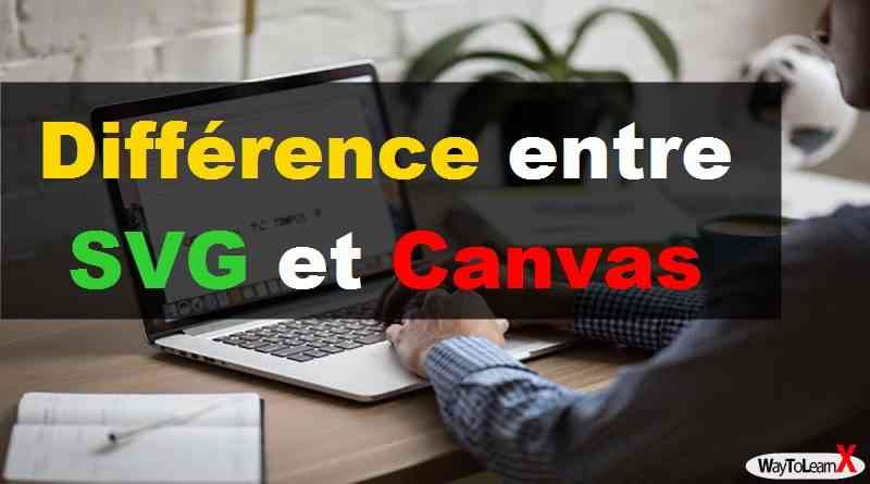 Différence entre SVG et Canvas