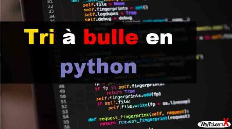 Tri par insertion en python - WayToLearnX