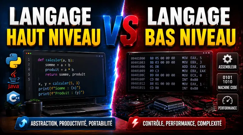 difference-entre-langage-haut-niveau-et-langage-bas-niveau