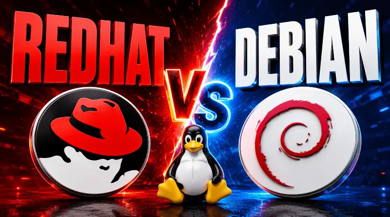 difference-entre-redhat-et-debian