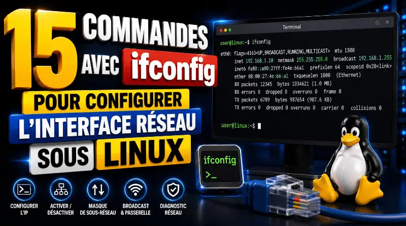 15-commandes-avec-ifconfig-pour-configurer-linterface-reseau-sous-linux