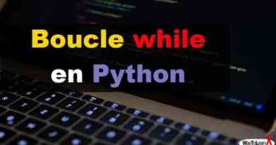 Boucle while en Python