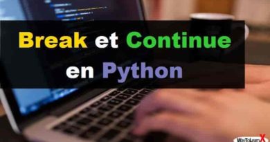 Break et Continue en Python