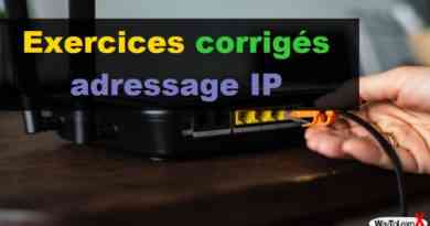 Exercices corrigés adressage IP