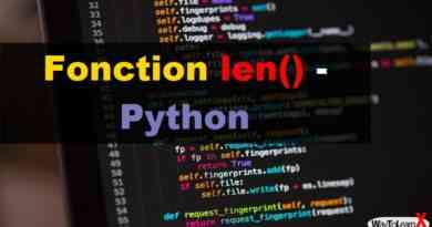 Fonction len() – Python