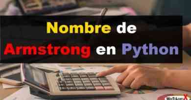 Nombre de Armstrong en Python
